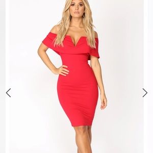 Fashion Nova “Lyla Off Shoulder Dress”